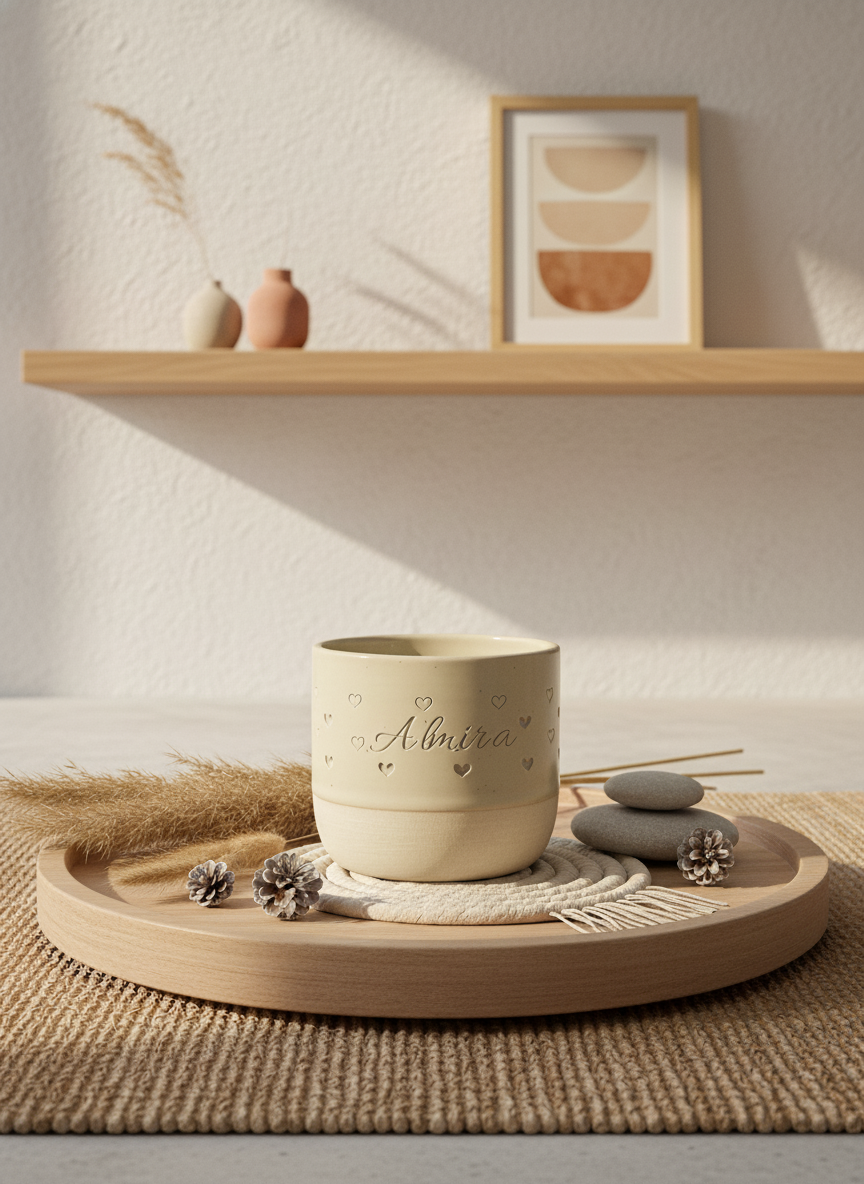 360° Engraved Ceramic Cup